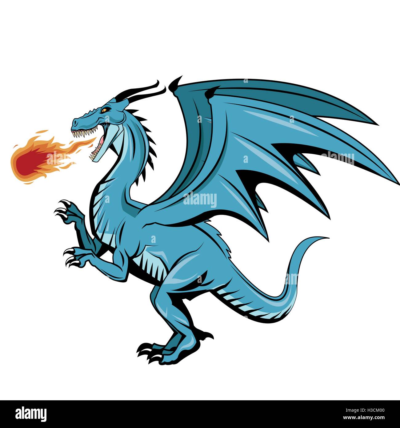 Dragon animal diseño de dibujos animados Imagen Vector de stock - Alamy