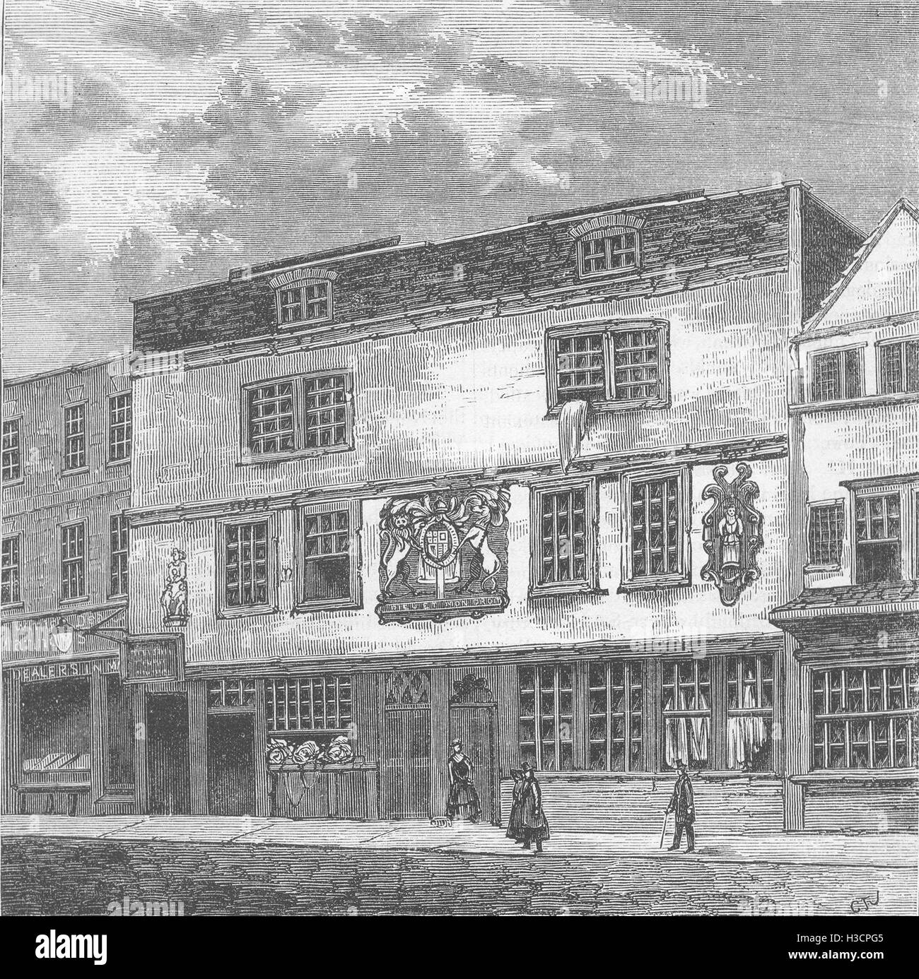 El teatro TEATRO FORTUNA c1880. 'Old & New London', Cassell & Co Foto de stock