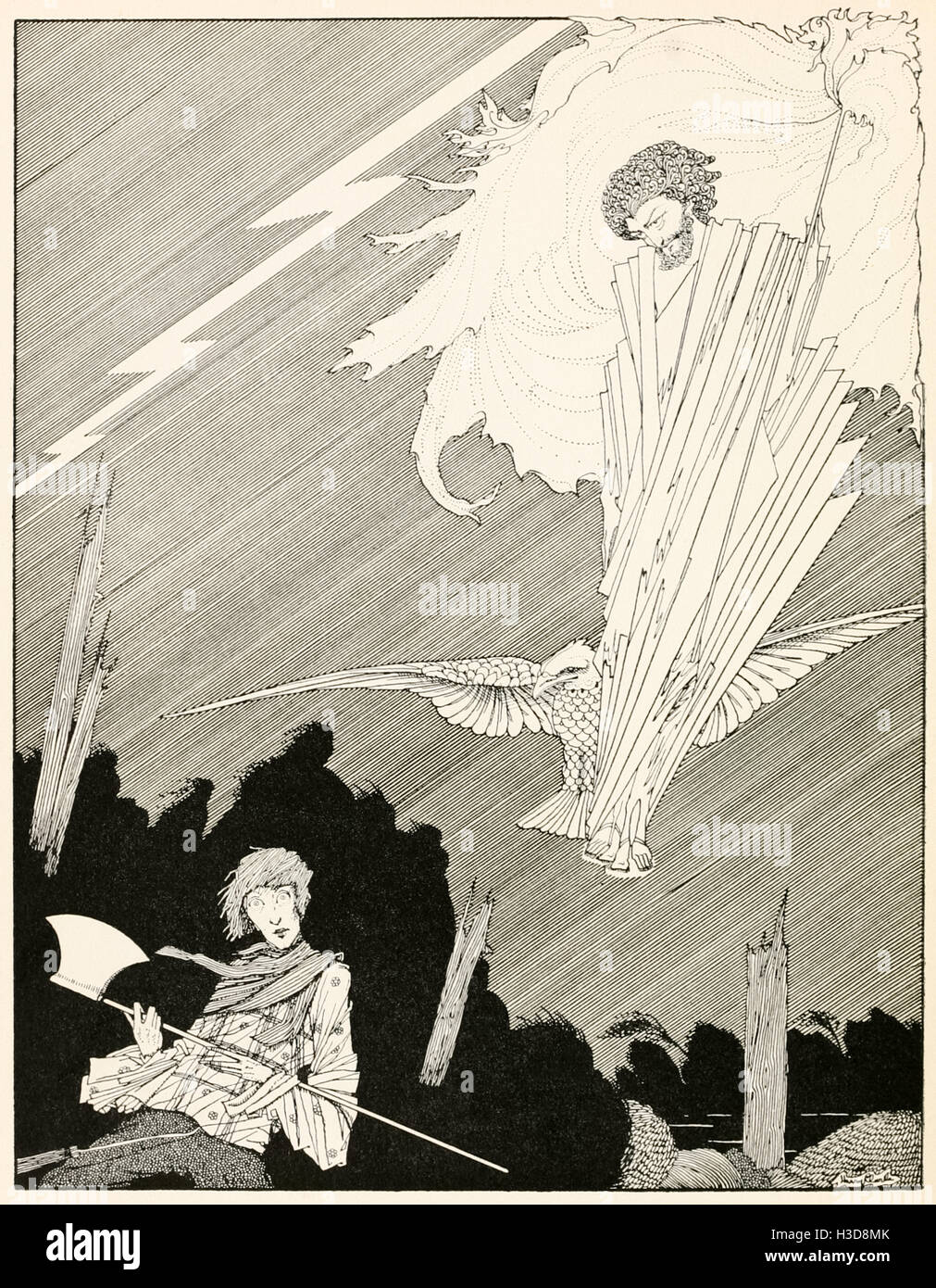 "Júpiter apareció ante él empuñando su poderosa thunderbolts