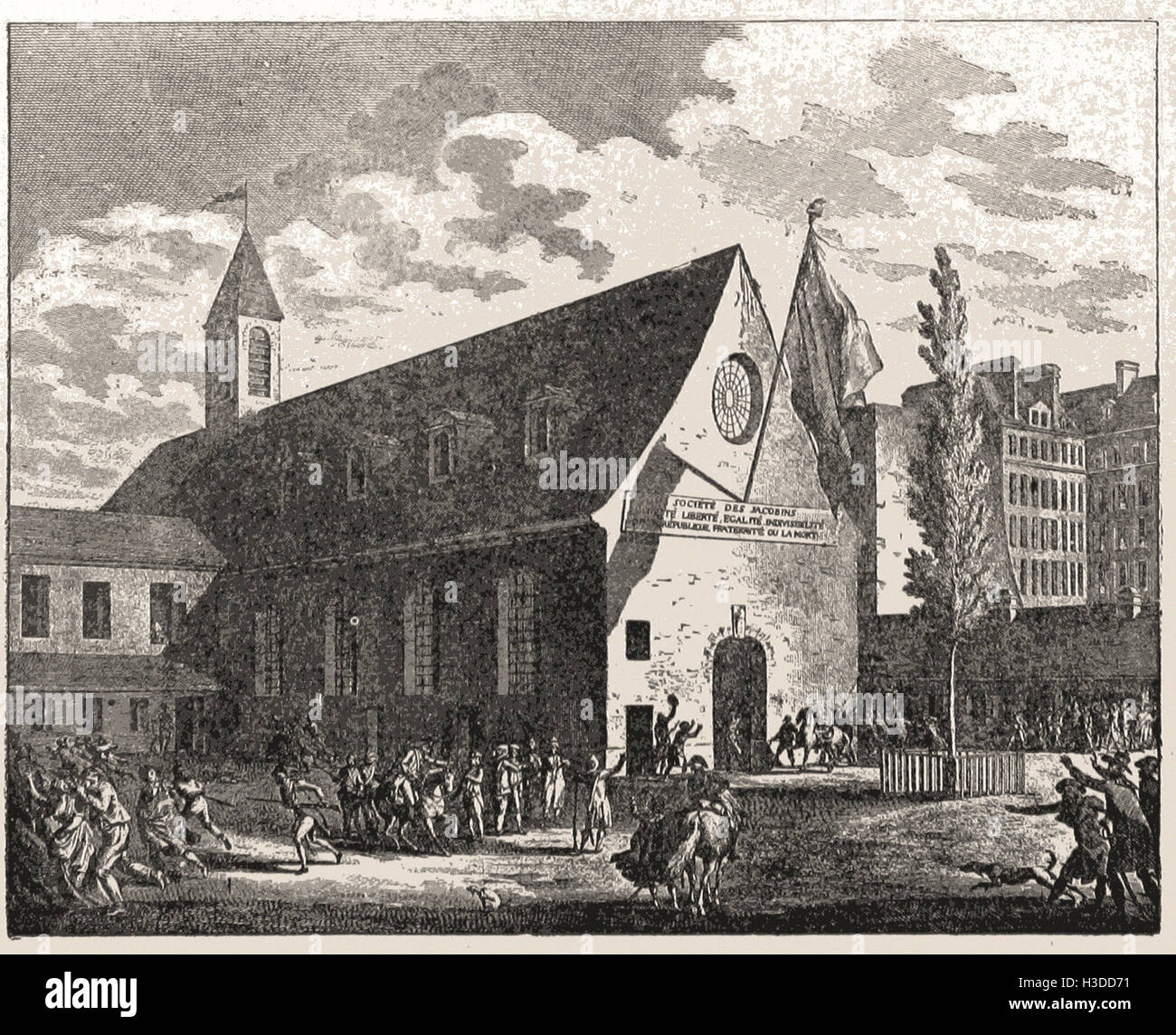 Cierre TUE Club de los jacobinos, octubre de 1794 Foto de stock