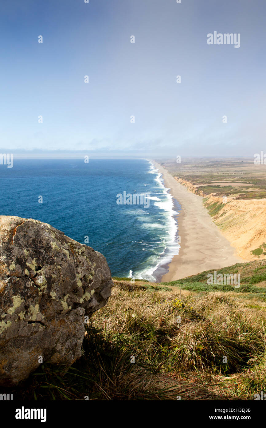 Point Reyes Beach en el Point Reyes National Seashore, cerca de San Francisco, California, EEUU. Foto de stock