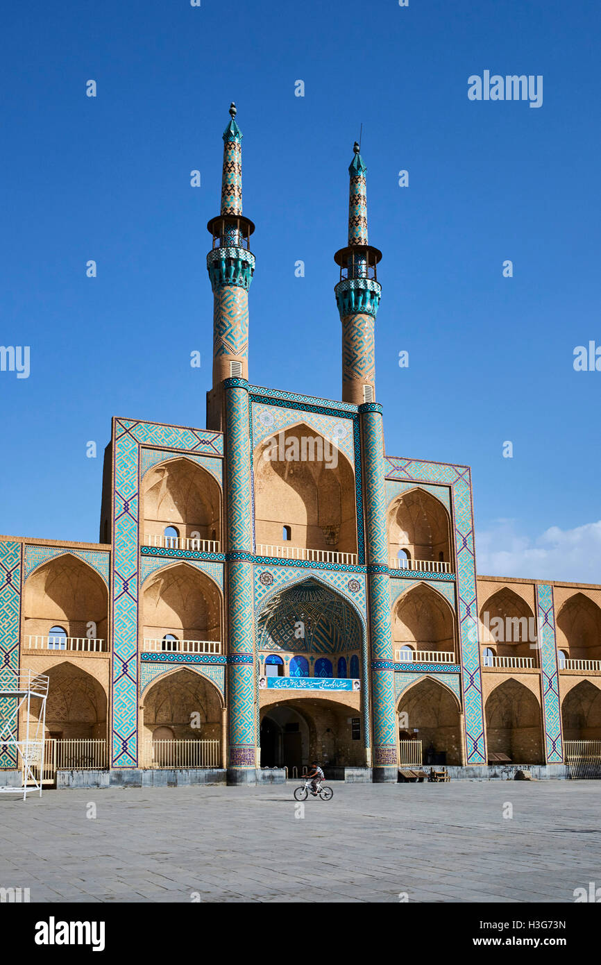 Irán, en la provincia de Yazd, Yazd, Amir Chakhmaq mezquita Foto de stock