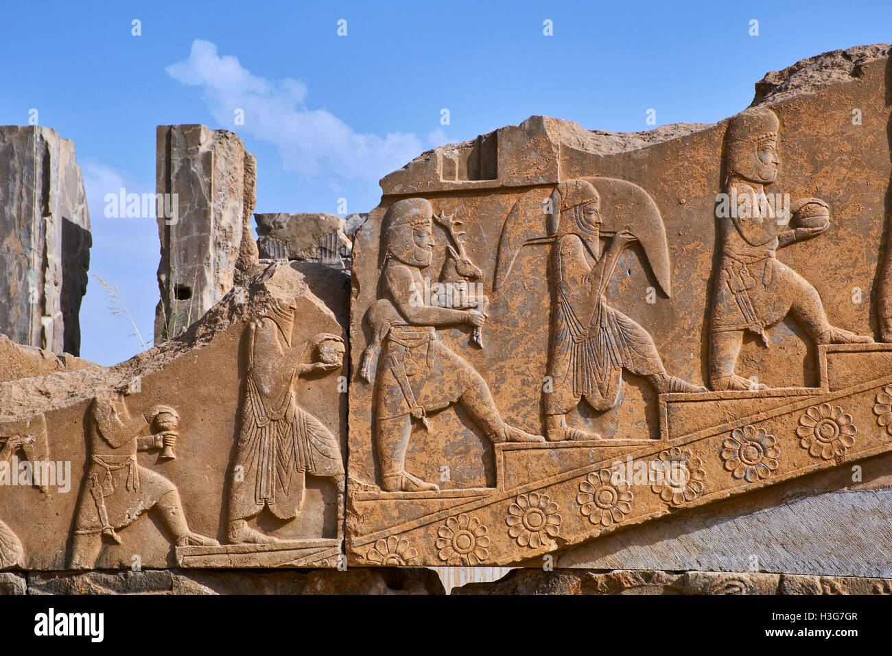 Irán, provincia de Fars, Persépolis, Patrimonio Mundial de la UNESCO, Darío 1 Palace Foto de stock
