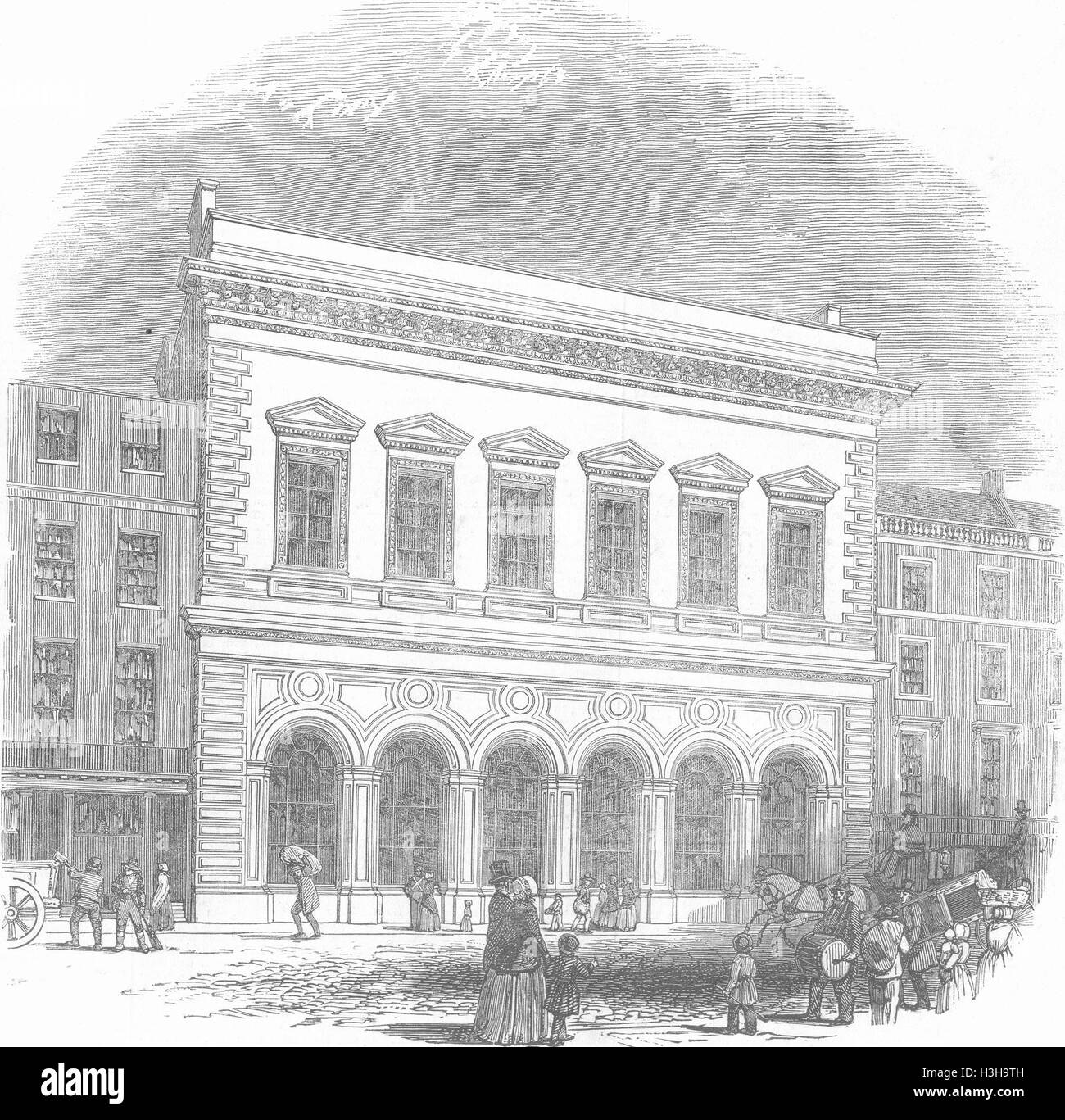 Londres Museo de Geología Económica, Piccadilly en 1848. Illustrated London News Foto de stock