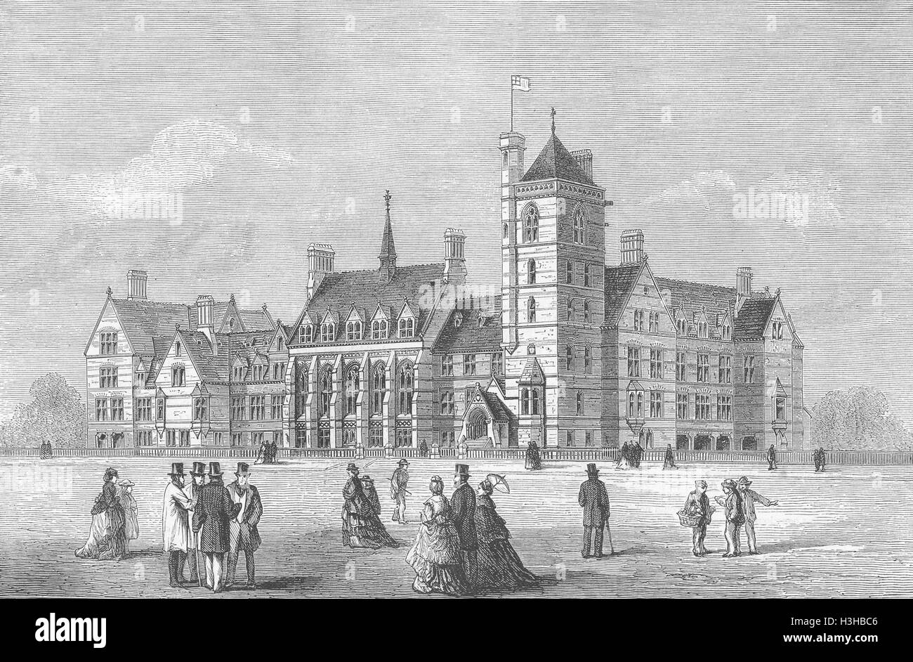 LANCS Seamens Inst huérfano, Liverpool 1872. El gráfico Foto de stock