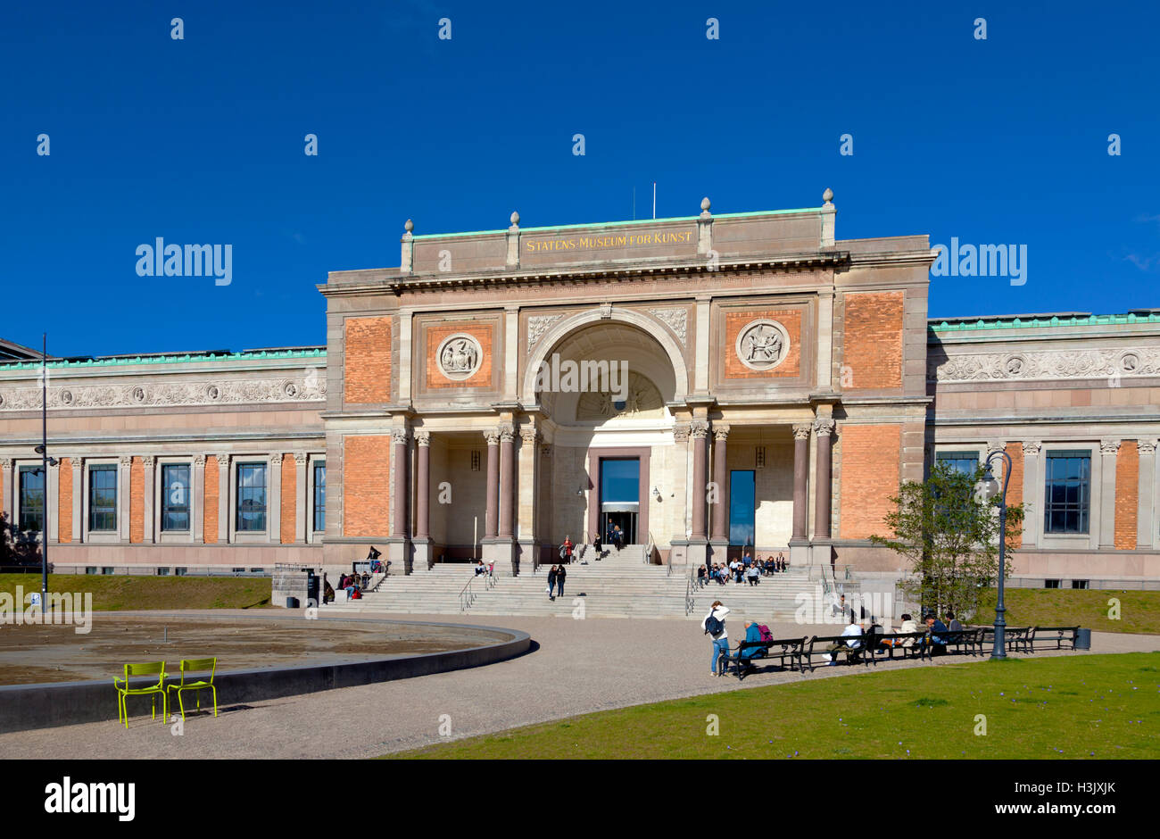 La Galería Nacional De Dinamarca. Statens Museum for Kunst, en Copenhague, Dinamarca. Foto de stock
