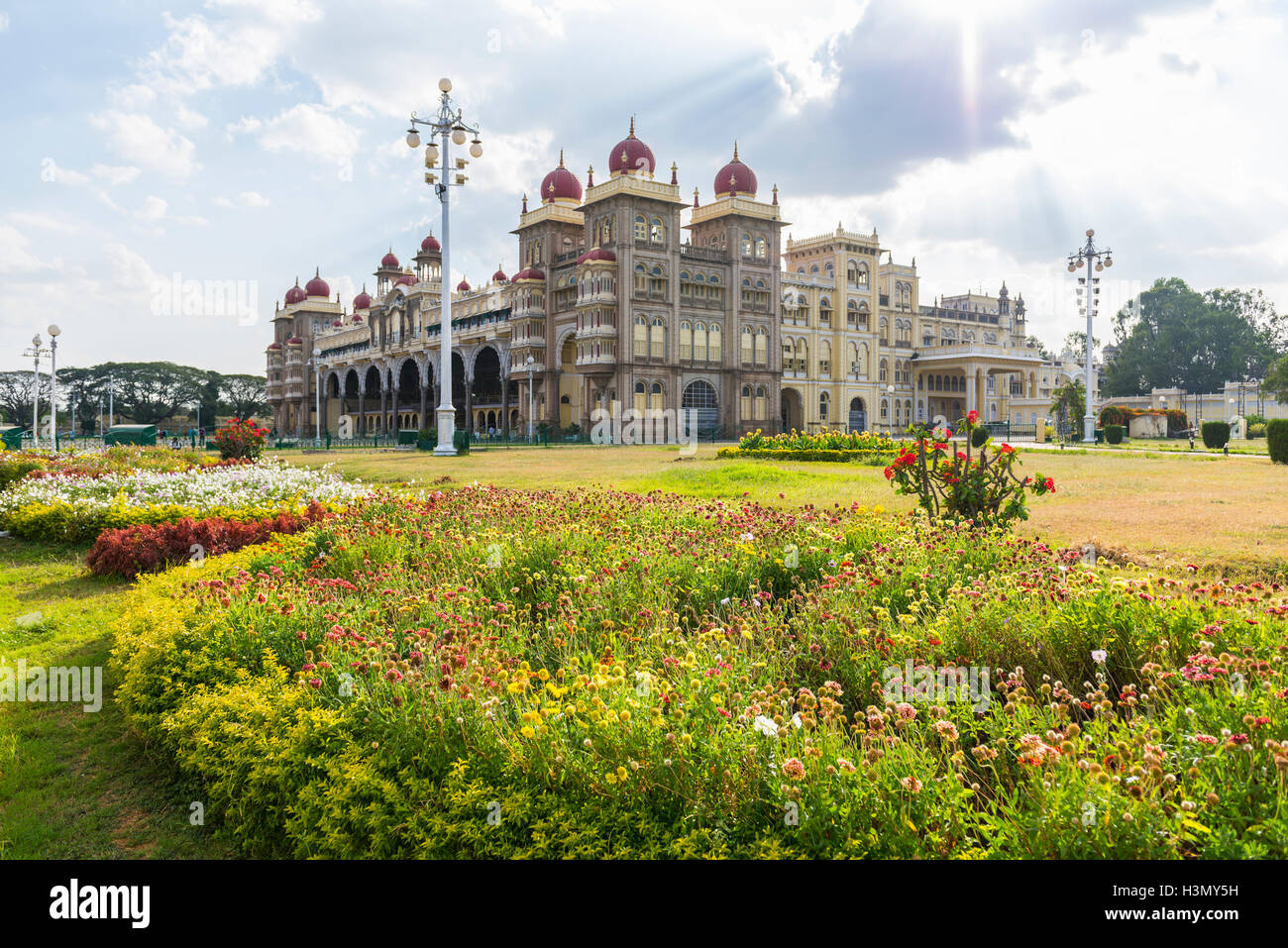 Palacio de Mysore, Karnataka, India Foto de stock
