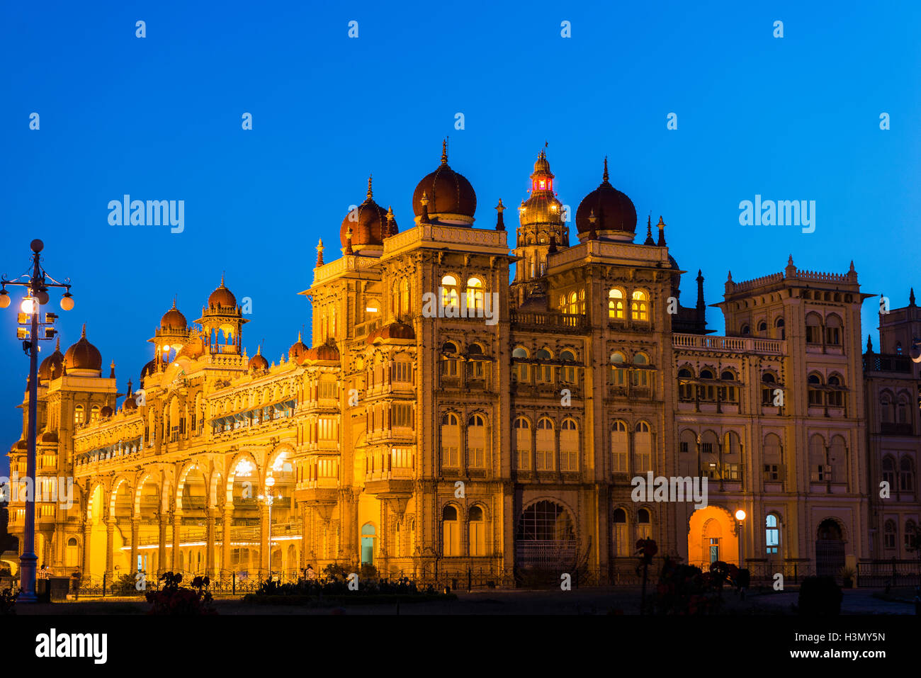 Palacio de Mysore, Karnataka, India Foto de stock