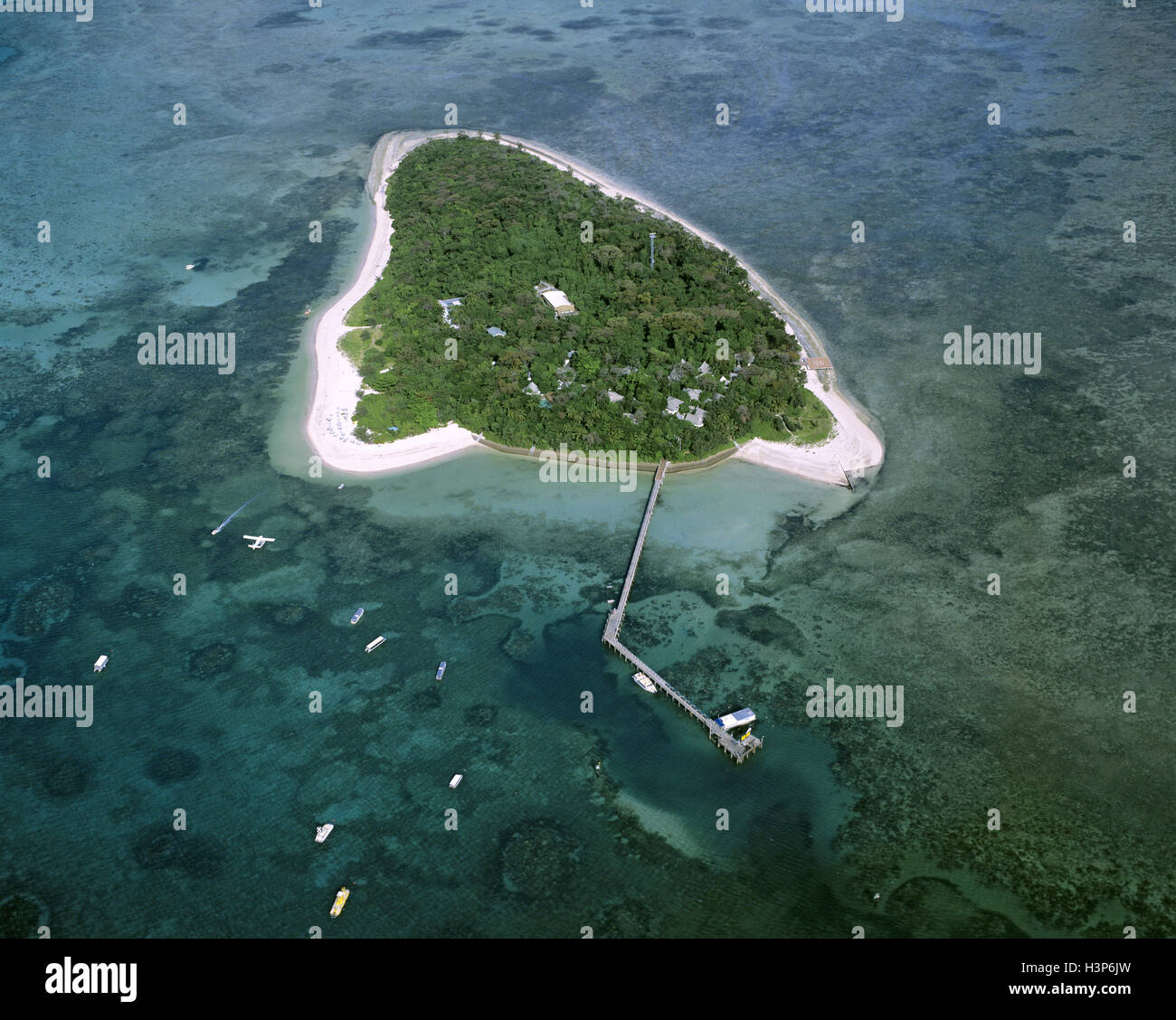 Isla verde, Foto de stock