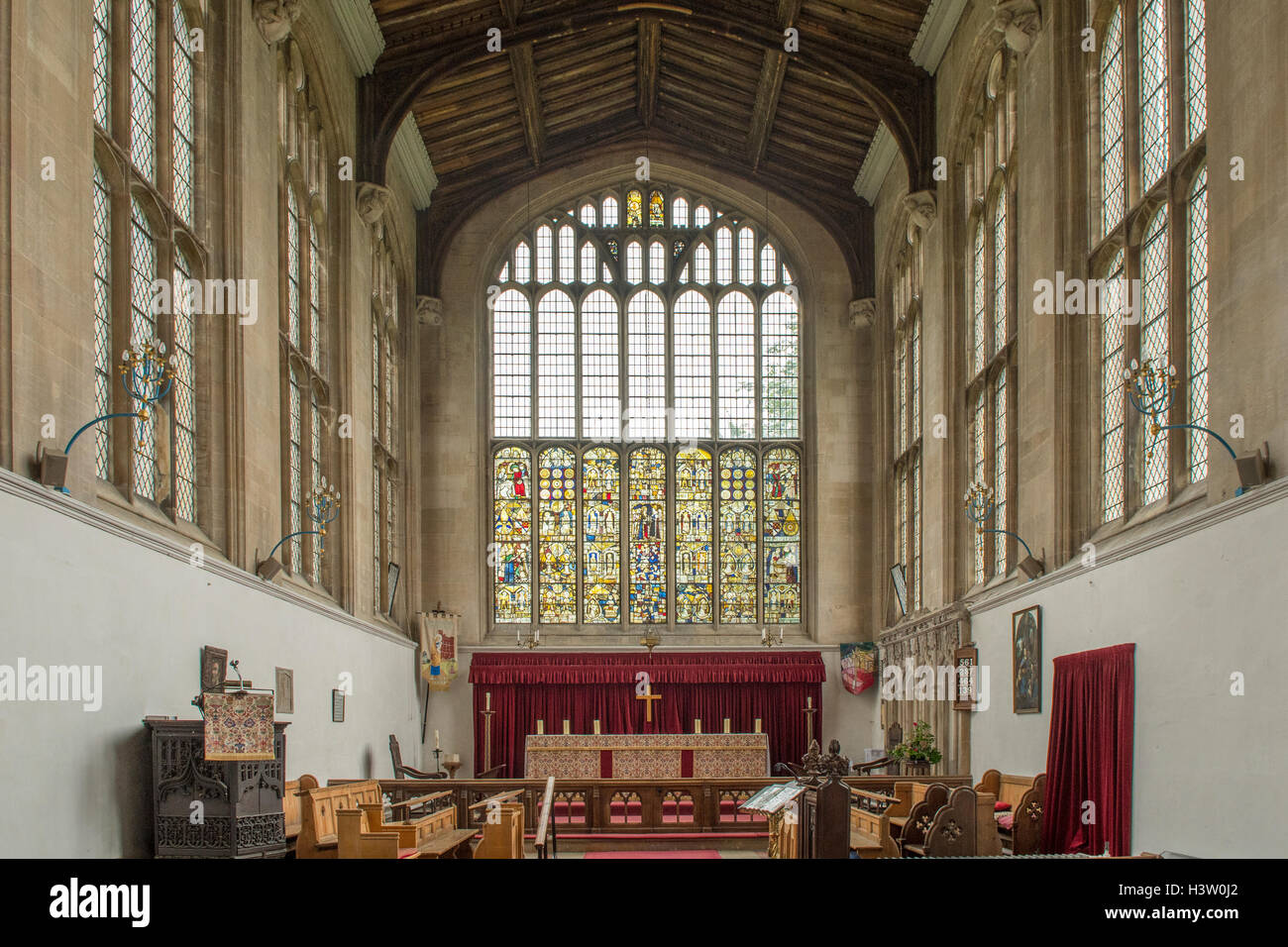 Altar de la Iglesia de la Santísima Trinidad, Tattershall, Lincolnshire, Inglaterra Foto de stock
