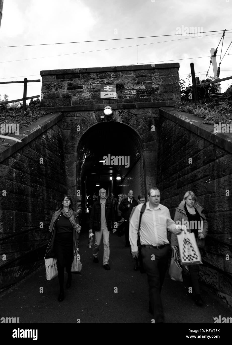 La fotografía de la calle, documentales, rush hour, ciudad, tráfico, Glasgow, Escocia, Foto de stock