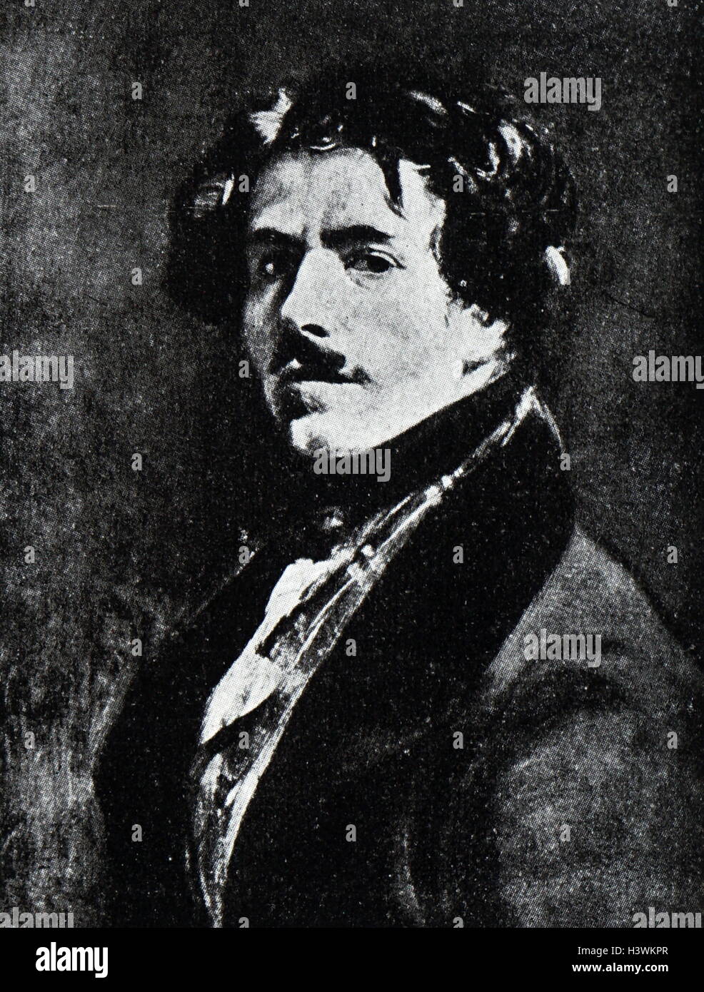 Retrato de Eugène Delacroix (17981863), un artista romántico francés