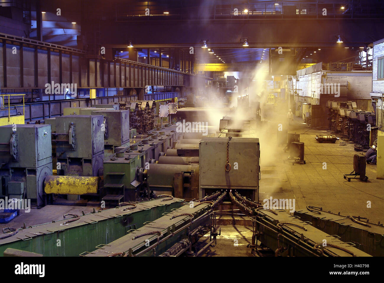 Alemania, Sarre, el barrenador de Brook, Saarstahl AG, Cable opus,  Drahtstrasse, proceso de trabajo, Europa, herrería, el procesamiento del  acero, fundición, industria del metal, siderurgia, industria severa, el  metal, la economía, la