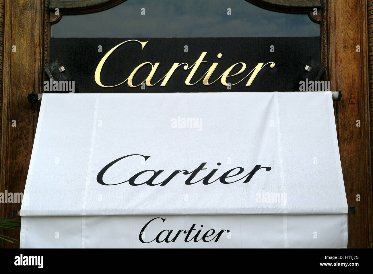 Francia, Paris, Place Vendome, negocios, toldo, carrera 'Cartier' sólo  editorialmente, Europa, Town, la capital, negocios, pasaje, carga,  boutique, nombre comercial, nombre de la compañía, el logotipo, el logotipo  de la empresa, diseñador
