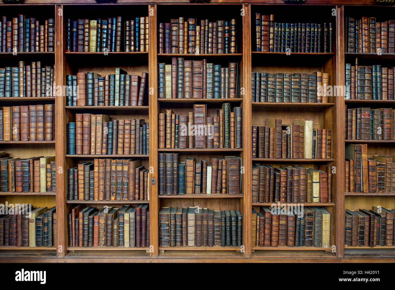 Libros antiguos de la Biblioteca del Palacio de Lambeth Gran Hall de Londres, Inglaterra Foto de stock