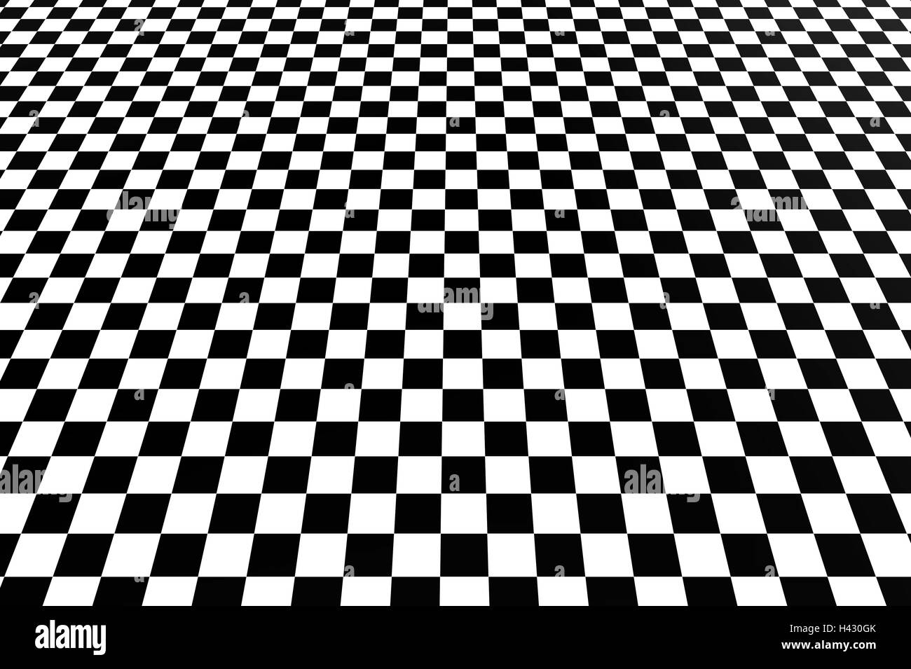 Patrón de cuadros en blanco y negro, fondo 3D Render Foto de stock