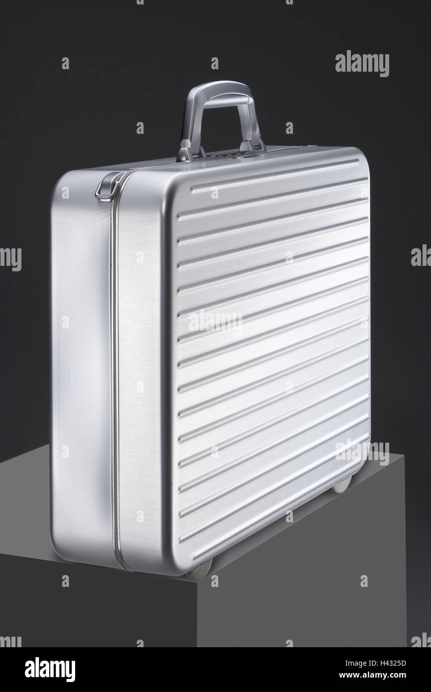 Maletines maleta, plata, aluminio, metales, plata brillante, vigoroso,  carcasa de aluminio, aluminio, fácilmente, de forma estable, para viajar,  documentos, protección, secretamente, sellados, retención, seguridad,  agarre, transportar, carrera 