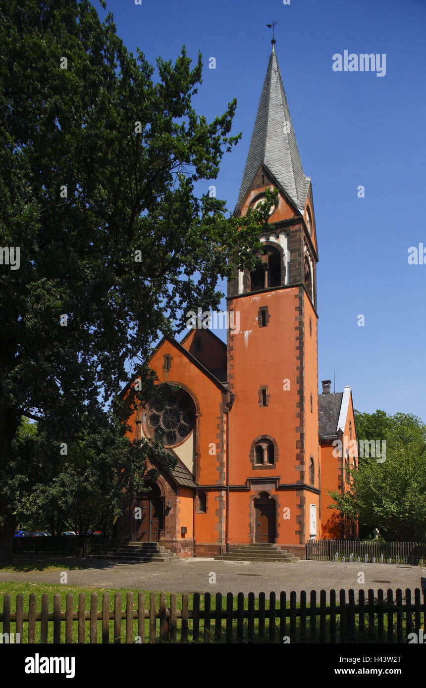 Celle, iglesia, rojo Foto de stock