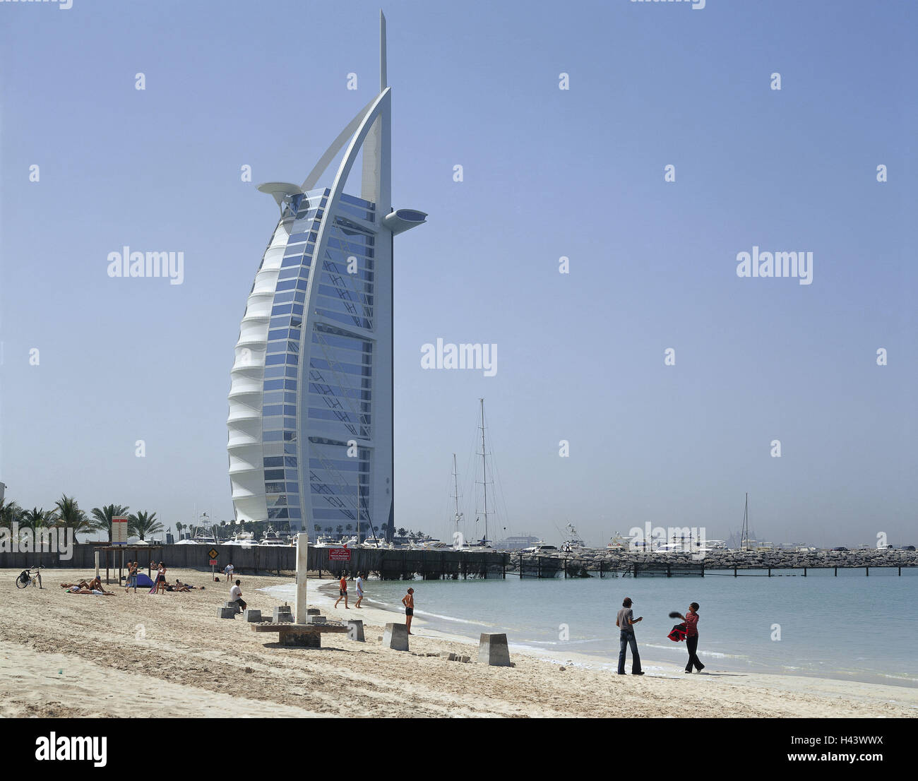 Los Emiratos Arabes Unidos Dubai El Hotel Burj Al Arab Playa
