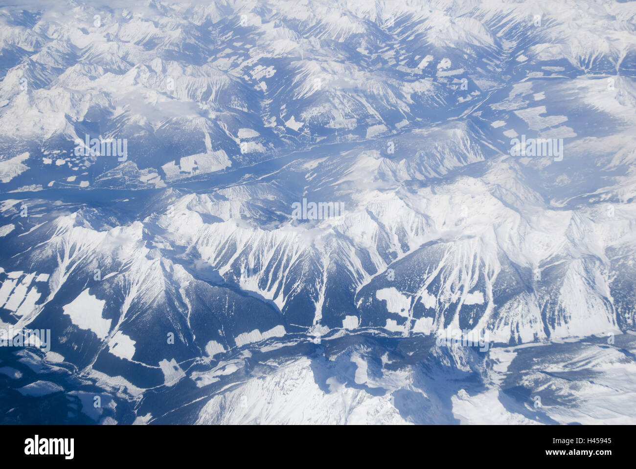 Los EE.UU., Montañas Rocosas, tomas aéreas, Foto de stock