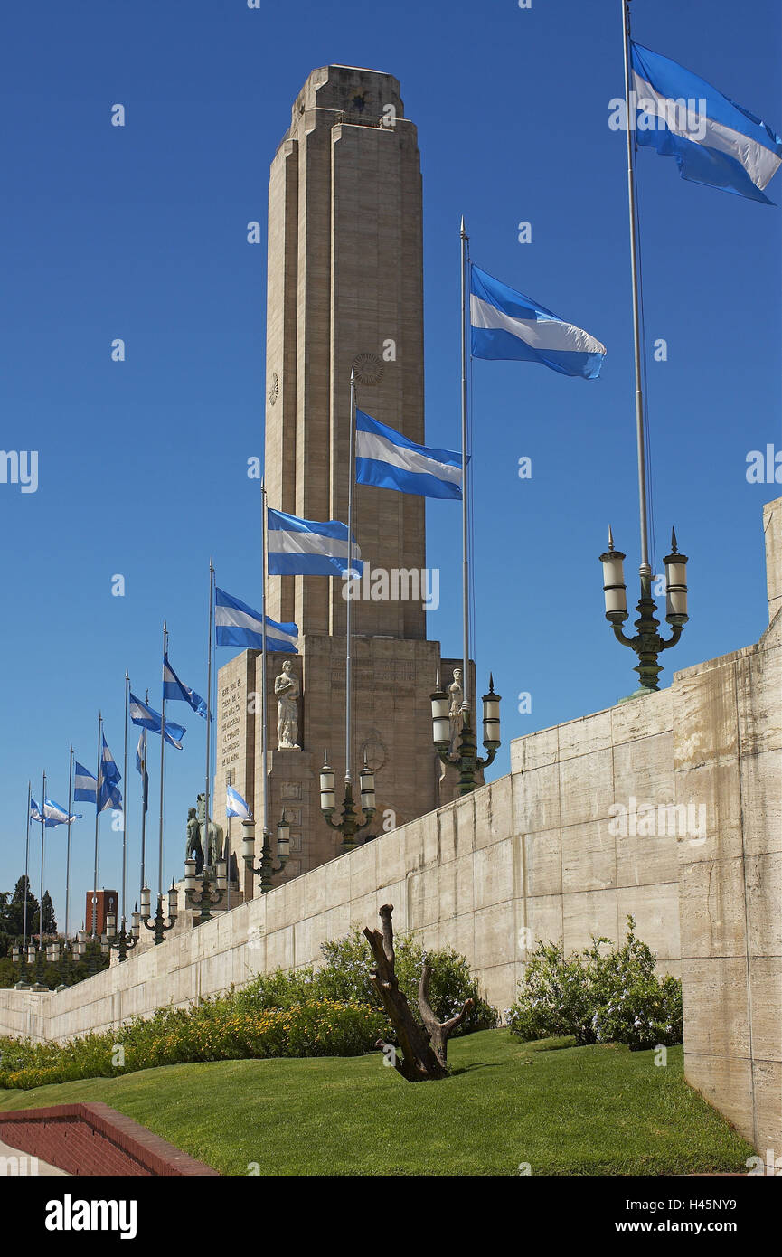 Argentina, Rosario, monumento nacional, 'Monumento de la Bandera", banderas  nacionales Fotografía de stock - Alamy