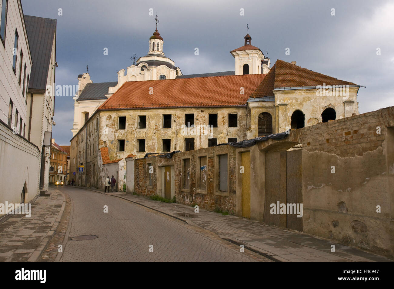 Lituania, Vilna, la Ciudad Vieja, la iglesia, el Espíritu Santo, Sv. Ignoto Gatve, Foto de stock