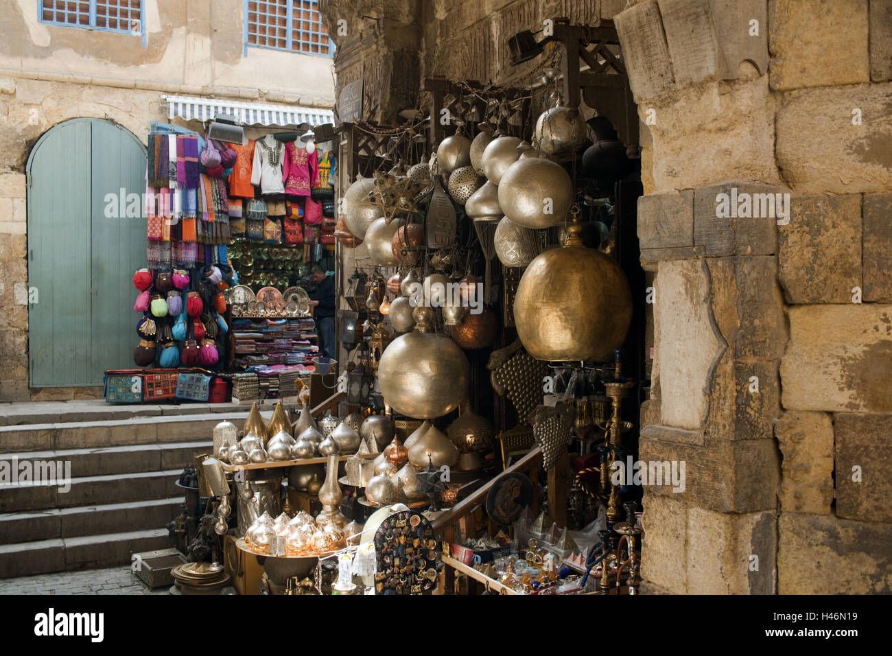 Egipto, El Cairo, bazar de Khan el Khalili, Souk, Foto de stock