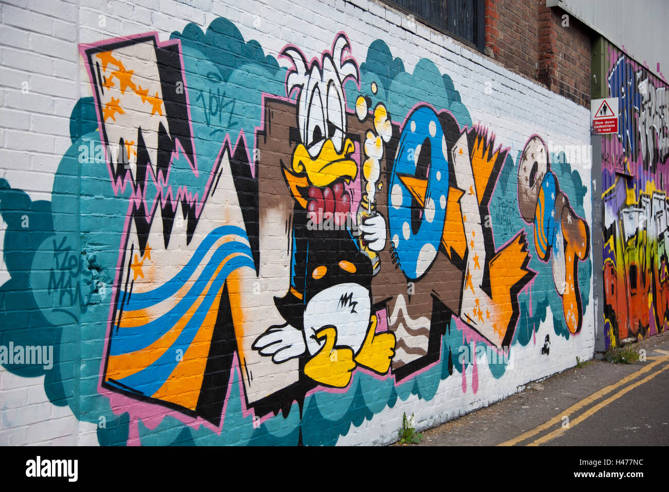 Arte en la calle en Brighton, East Sussex, Reino Unido Foto de stock