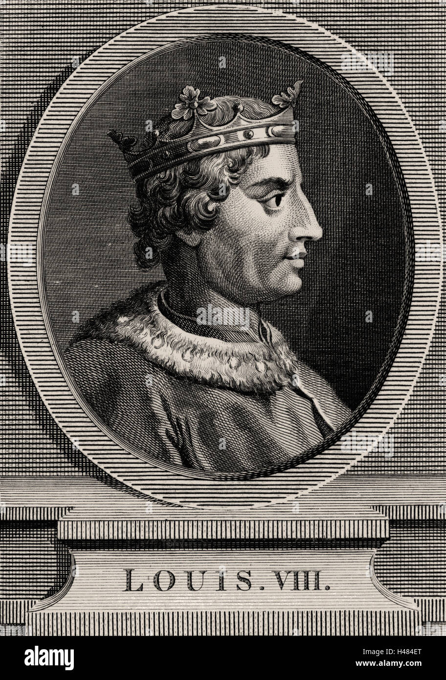 Louis VIII, el León (1187-1226), un miembro de la dinastía de los Capetos, rey de Francia desde 1223 Foto de stock