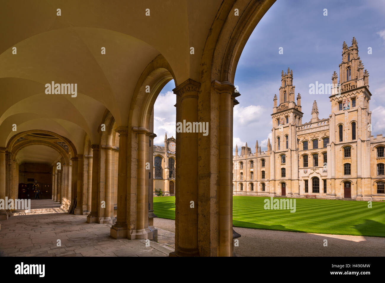Histórico de All Souls College en Oxford, Oxfordshire, Inglaterra. Foto de stock