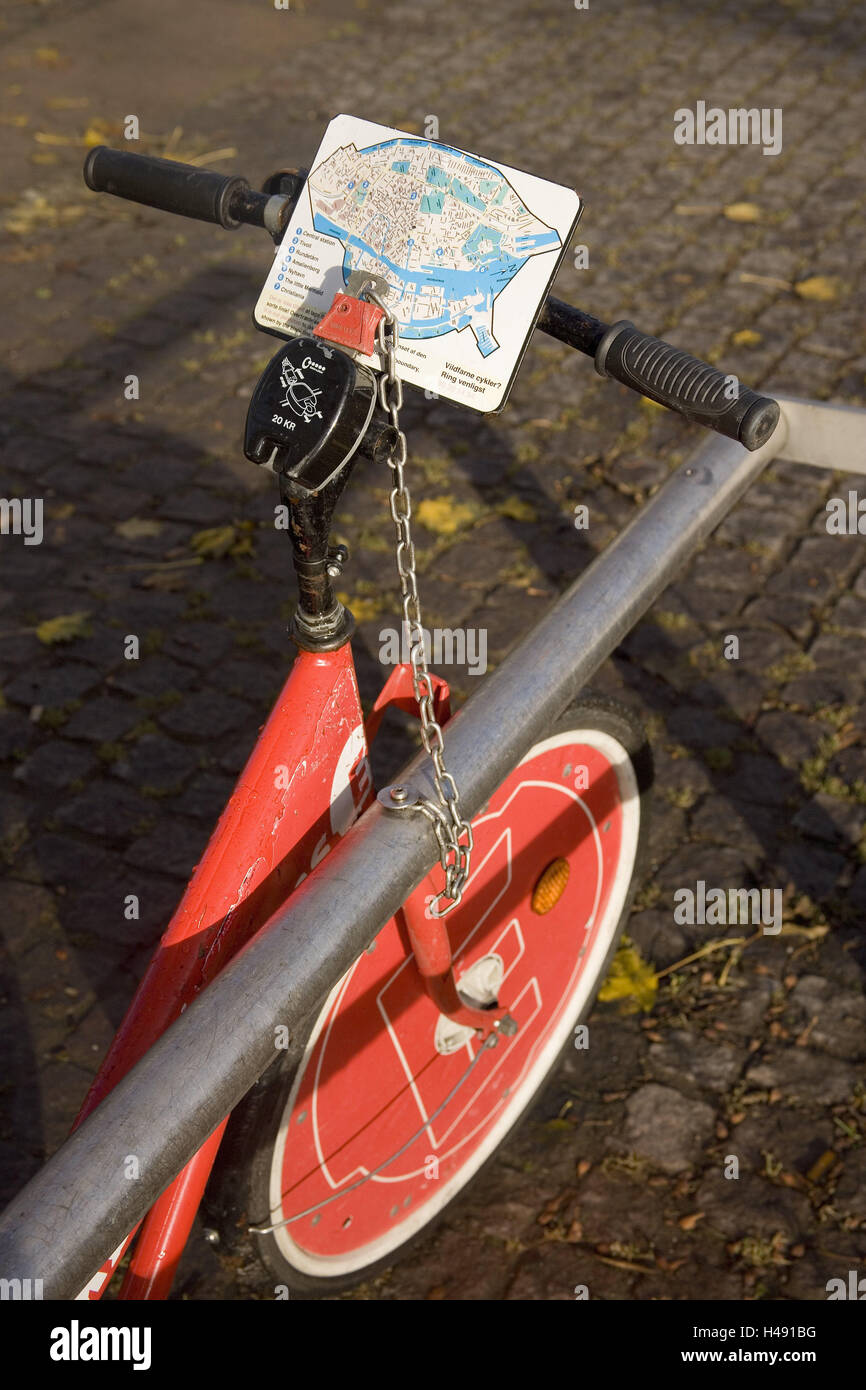 Dinamarca, Copenhague, alquiler de bicicletas, públicamente, el capital