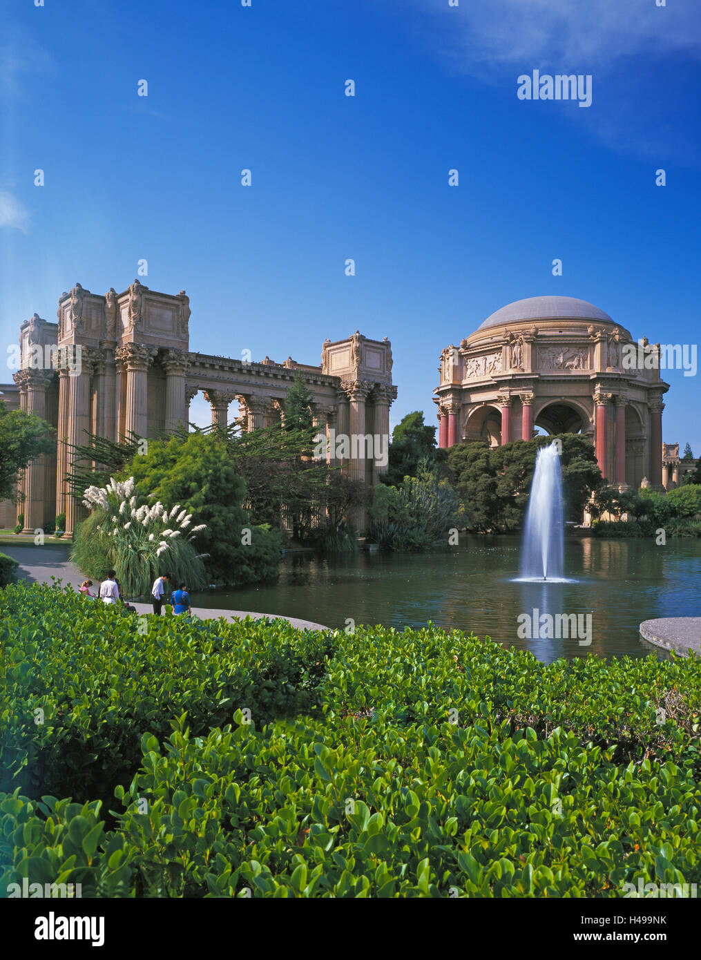 Palacio de Bellas Artes, en San Francisco, California, EE.UU. Foto de stock