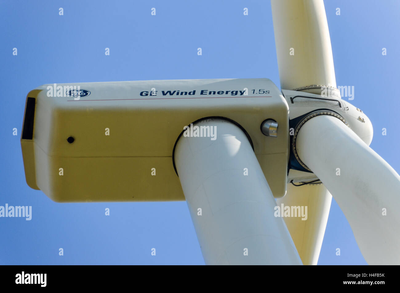 GE turbina de 1,5 MW de energía eólica Foto de stock