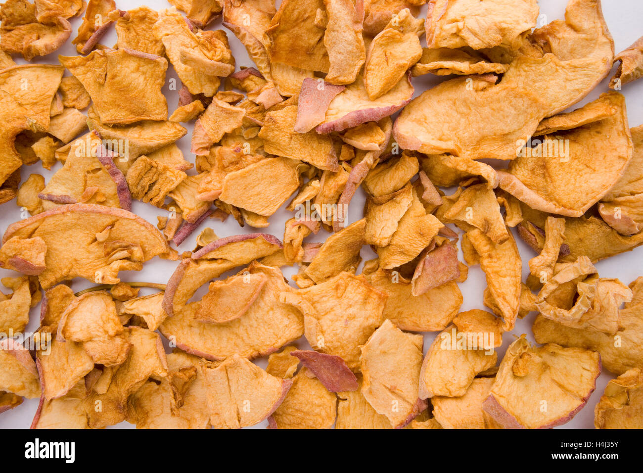Dried Apple chips Foto de stock