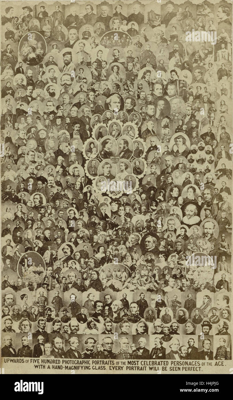 Retratos de gente famosa, Brothers & Co. Ashford, c. 1860 - c. 1870 Foto de stock