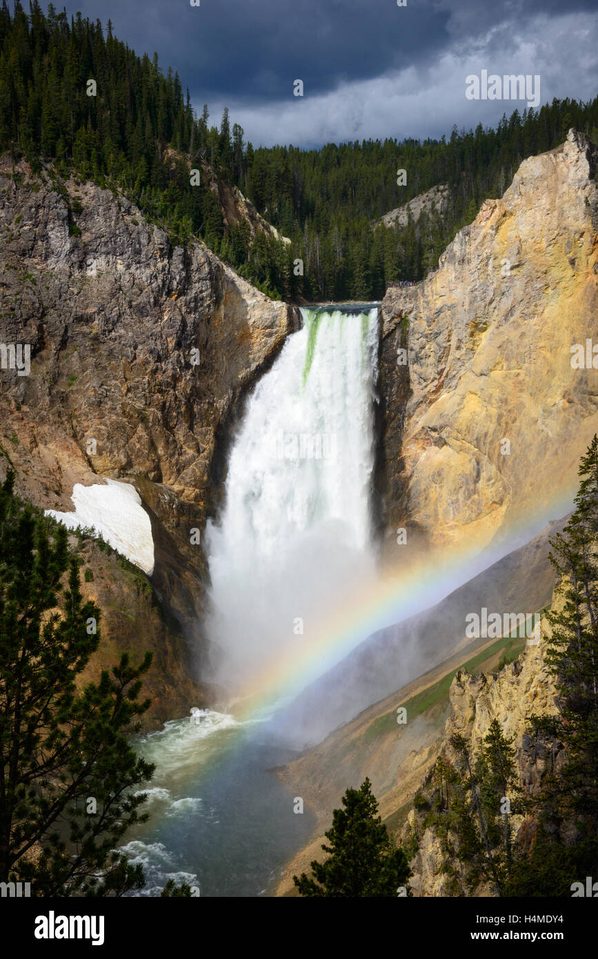 El Parque Nacional de Yellowstone. Foto de stock