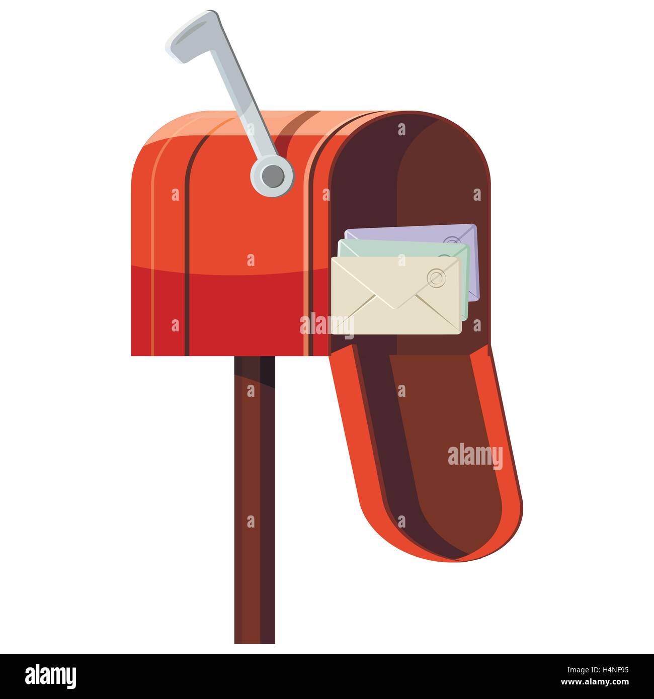 El icono de buzón de correo, estilo de dibujos animados Imagen Vector de  stock - Alamy