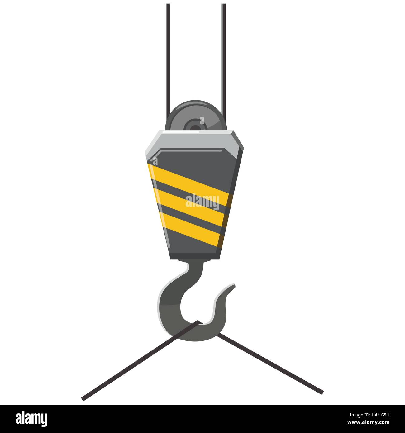 El gancho de la grúa, el icono de estilo de dibujos animados Imagen Vector  de stock - Alamy
