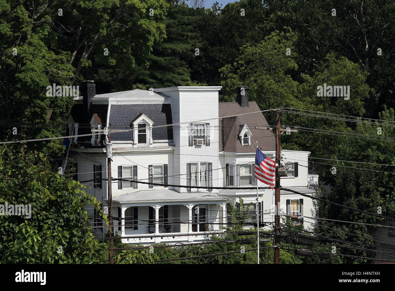 Casa victoriana Poughkeepsie, New York Foto de stock