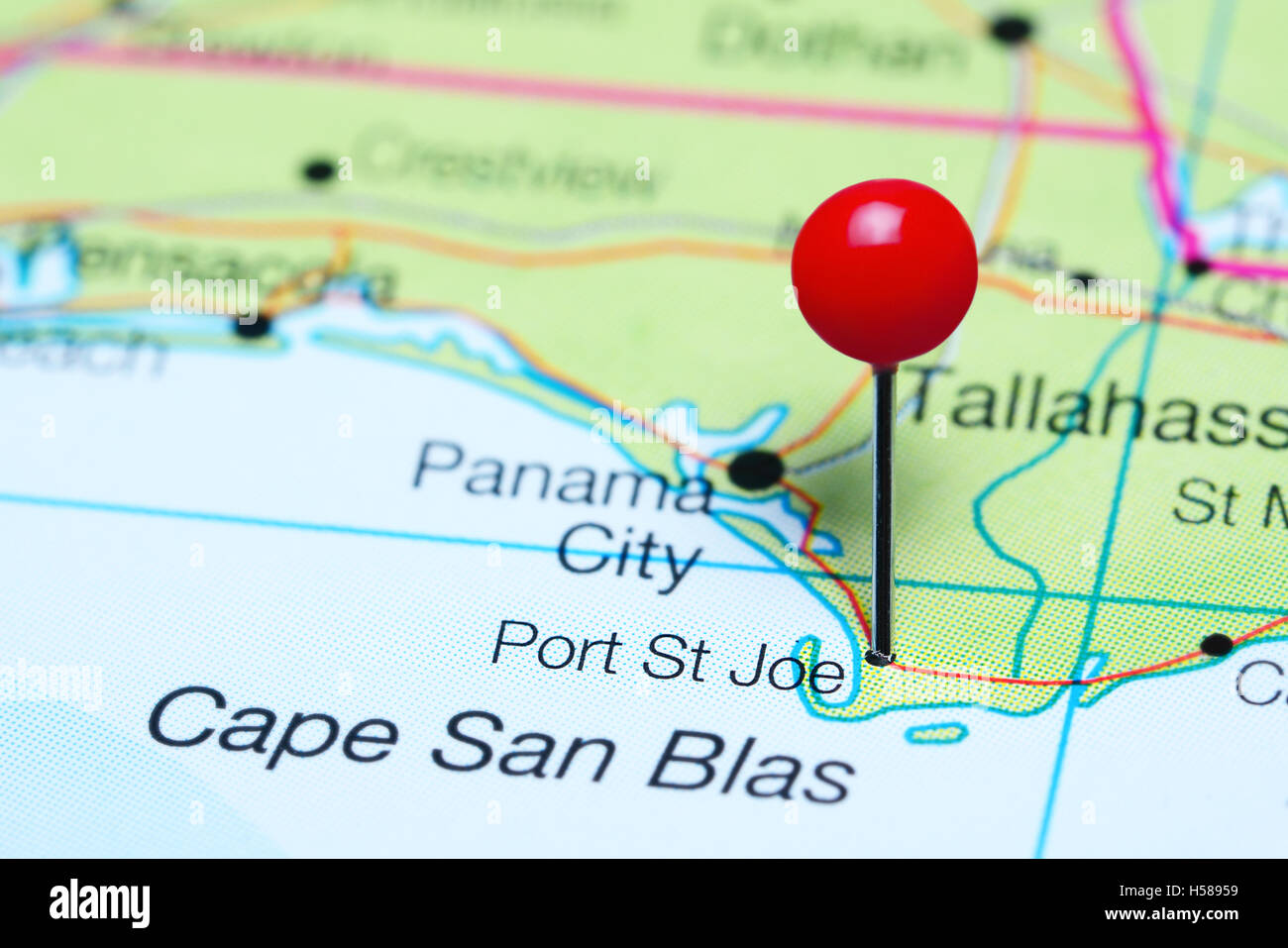 St Joe Florida Map Port St. Joe Anclado En Un Mapa De Florida, Ee.uu Fotografía De Stock -  Alamy