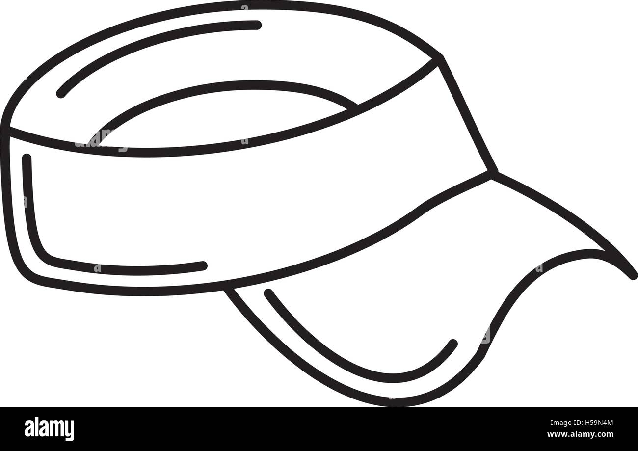 Golf hat uniforme icono aislado Imagen Vector de stock Alamy