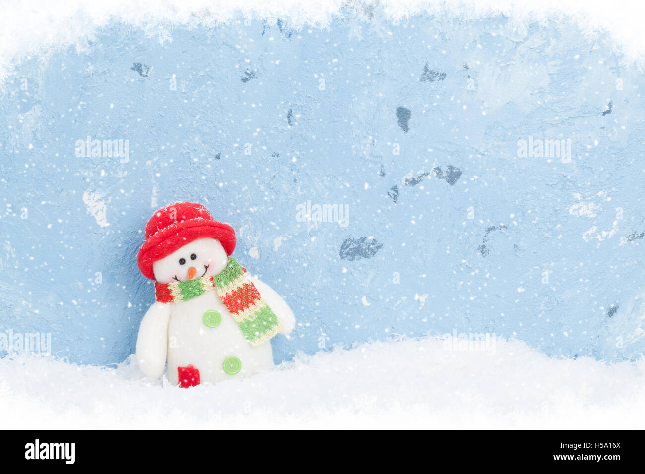 Navidad muñeco de nieve. Ver copia con espacio para el texto Fotografía de  stock - Alamy
