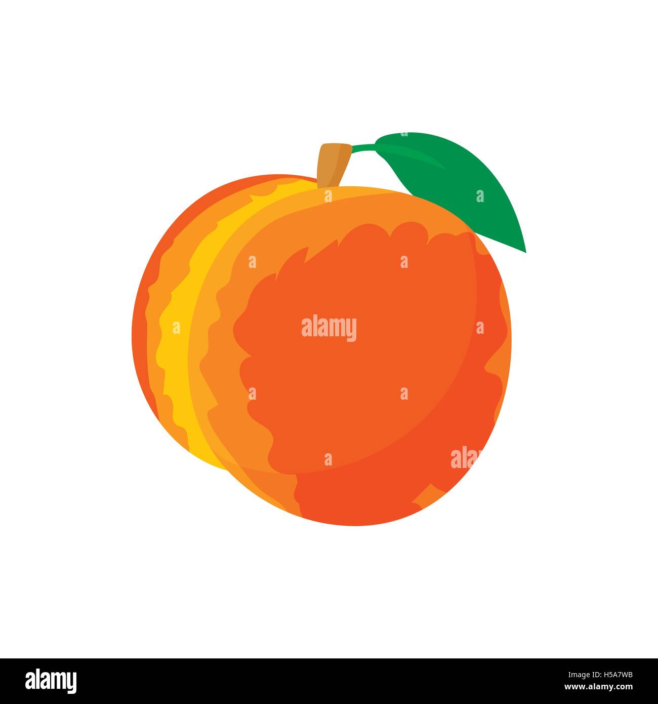 Todo El Icono De Durazno Maduro Estilo De Dibujos Animados Imagen Vector De Stock Alamy