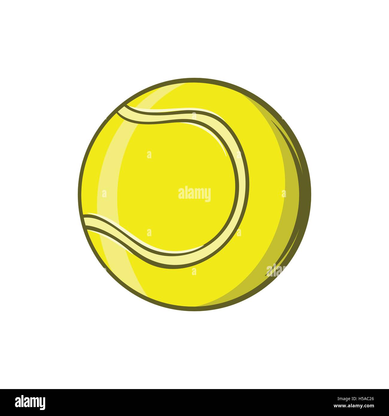 Pelota de Tenis, el icono de estilo de dibujos animados Imagen Vector de  stock - Alamy