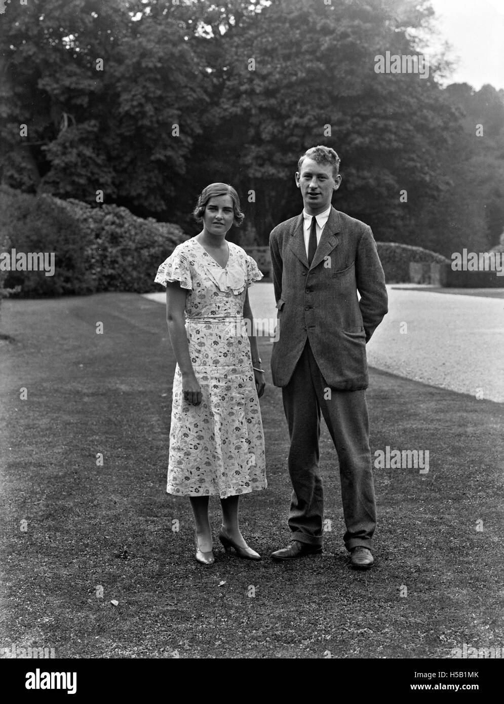 0 Monte Congreve, Waterford, Lady Alethea Buxton y el Sr. Peter Eliot. Foto de stock