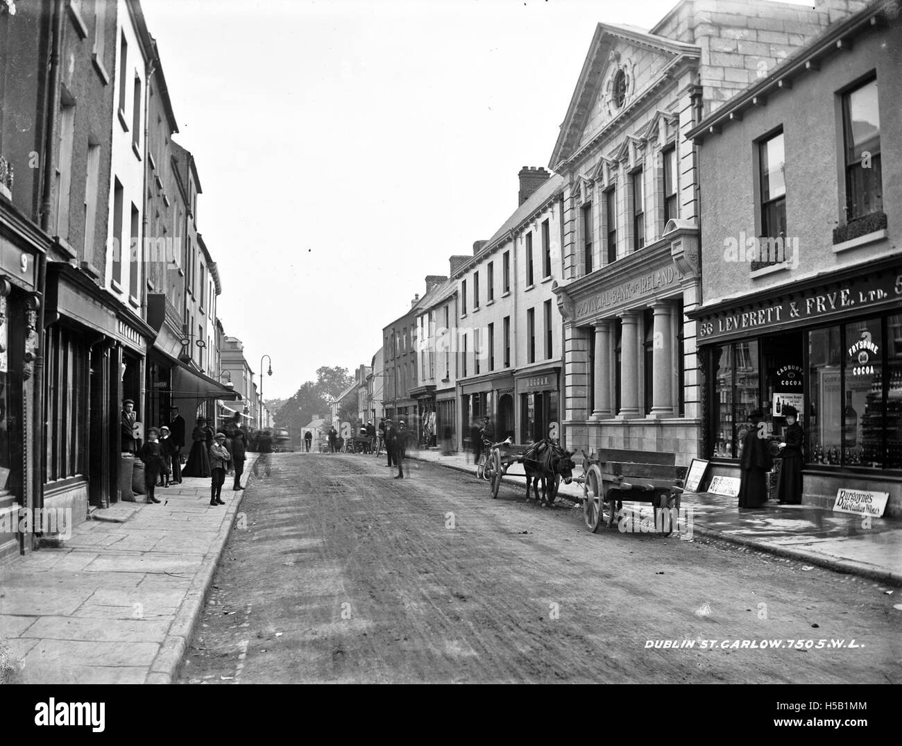 1 Dublín St. Co. Carlow Foto de stock