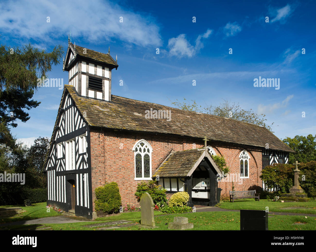 Reino Unido, Inglaterra, Cheshire, Siddington, la Iglesia de Todos los Santos Foto de stock