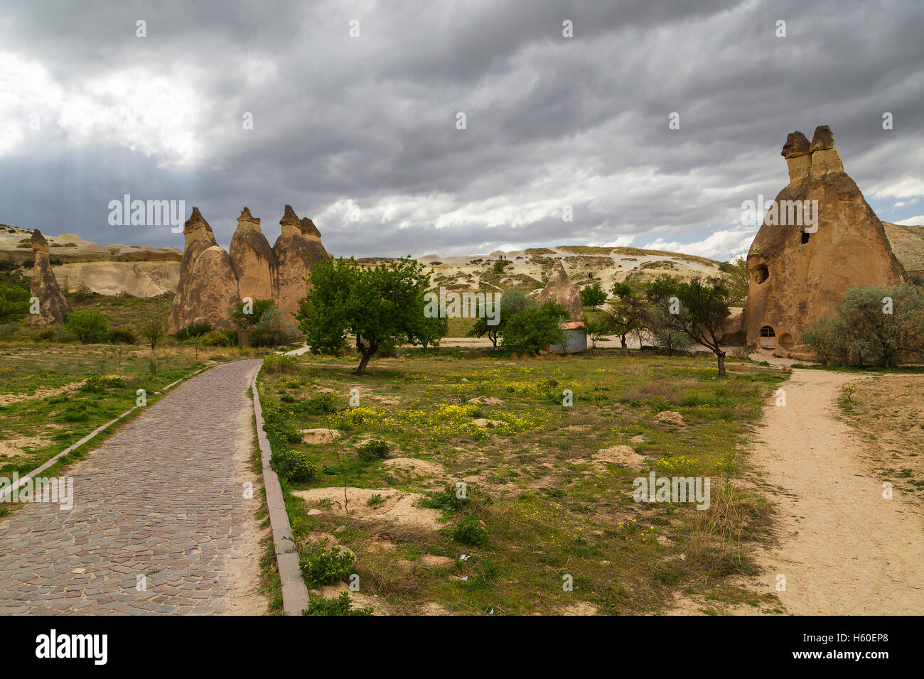 Capadocia, chimeneas de las hadas, Turquía Foto de stock