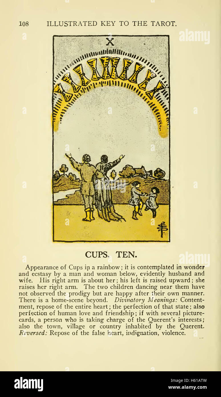La clave ilustrada del Tarot el velo de la adivinación, ilustrando los  Arcanos Mayores y Menores; abarca: El Velo y sus símbolos. La tradición  secreta bajo el velo de la adivinación. El