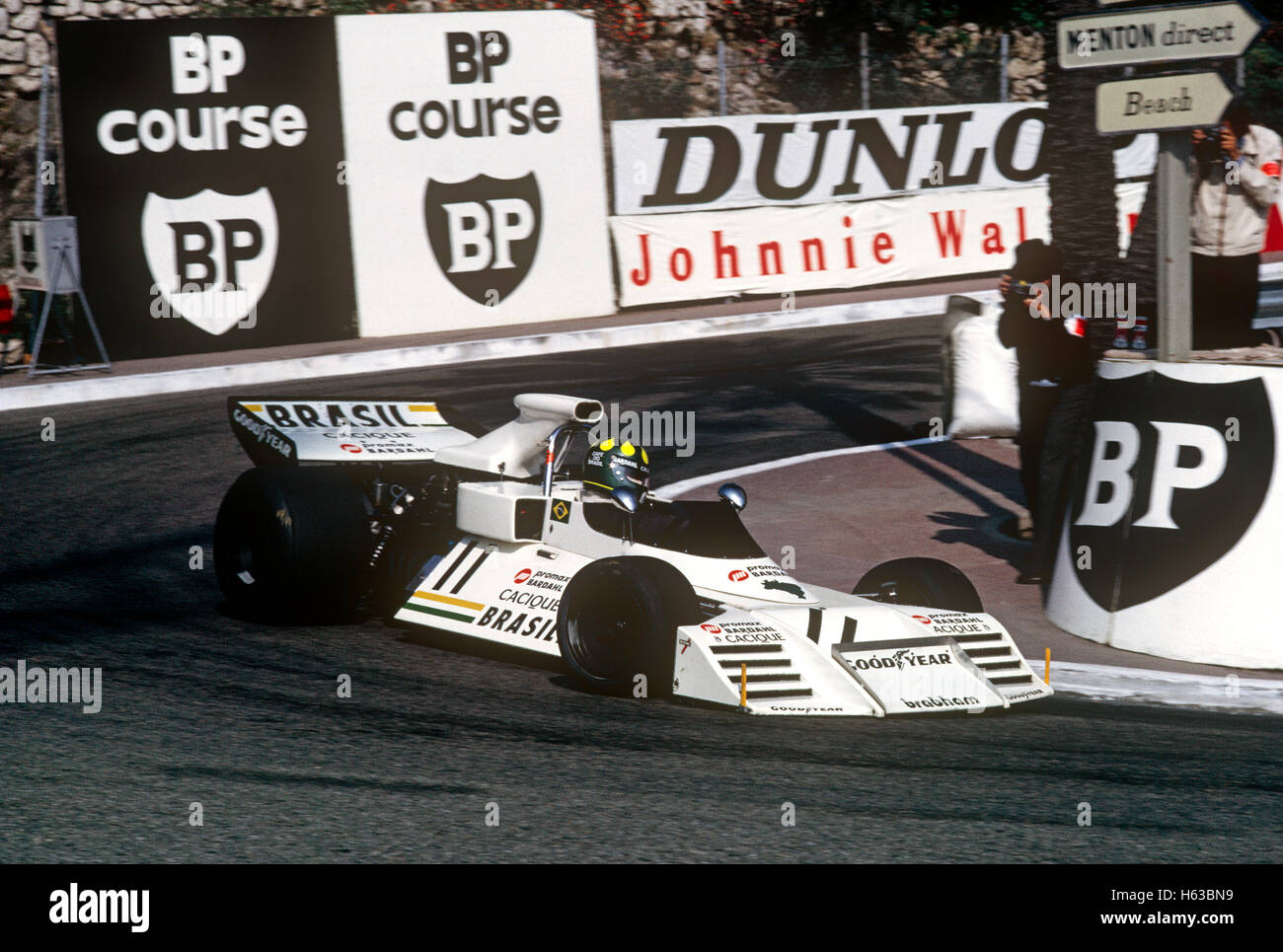 Brabham BT42 de coche de carreras Grand Prix de Mónaco Foto de stock